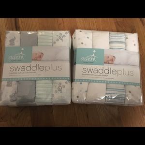 NWT two packs of Aden and Anais swaddle plus